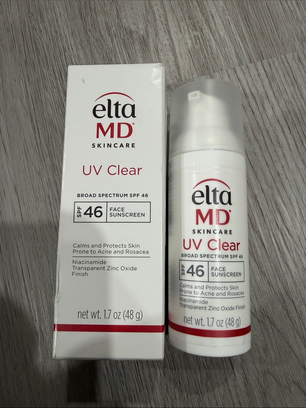 EltaMD UV Clear Face Sunscreen SPF 46 - White and Red Accents